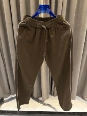Tommy Premium Linen Track Pant Brown 
