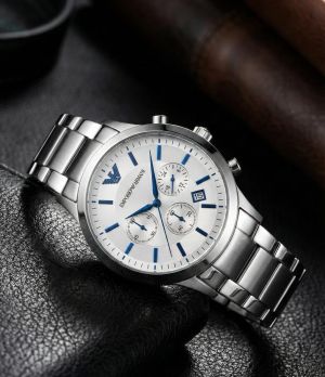 Emporio Arman_i Classic Silver-White-Blue