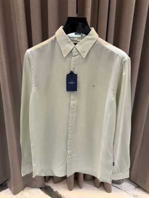 Hacket Chest Logo Full Sleeves Shirt Green