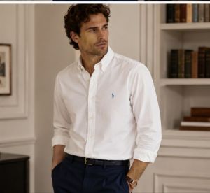  RALP_H LAUREN WHITE PREMIUM CLASSIC SHIRT