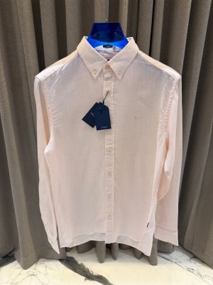 Hacket Chest Logo Full Sleeves Shirt Pink