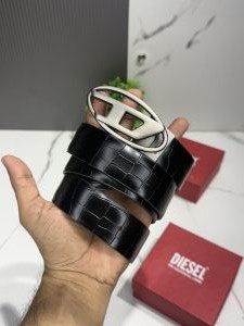 Diese_l DL-608 black brown reversible belt black buccal with og box