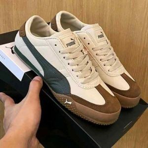pumaa. Bella UT Leather Beige Green Gum (891)