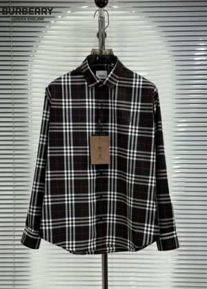 Burberr_y Signature Full Sleeves Shirt black