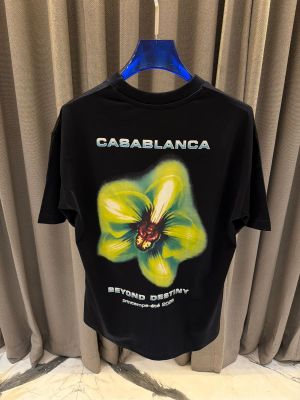 Casablanca Chest Logo Oversized Tshirt Black