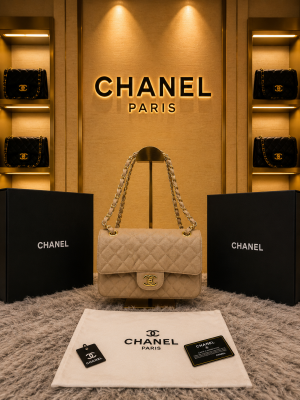 Chane_l Paris Jumbo big size lather QUALITY Inner Branding with box Bill 6432