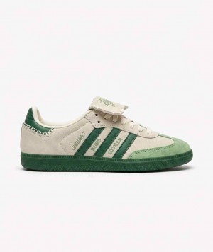 Addidas  X Stussy Samba White Green