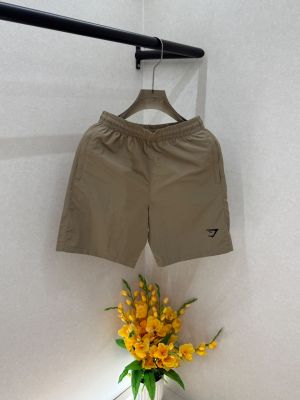 Gym Shark Logo Brown Premium Shorts F3945-BR