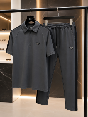 Prad_a Milano Cord Set Grey