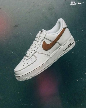 Nikee AirForce 1 Low IvorySaddle Brown