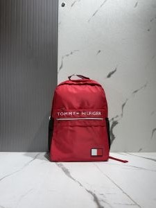 Tomm_y hilfiger red polyester laptop backpack 1002