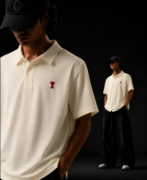 AMI PARIS IMPORTED STORE ARTICLE POLO T-SHIRT