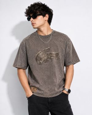 Lacost_e Premium Acid Wash T-Shirts 2476