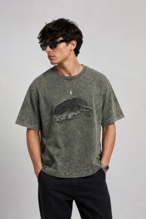 Lacost_e Premium Acid Wash T-Shirts 2477