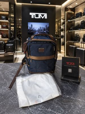 Tumi Alpha Bravo Dynamic Blue Multiple Pockets Backpack With Dustbag Tags Model 621