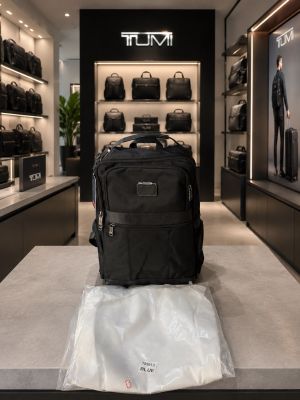 Tumi Alpha Bravo Dynamic Blue Multiple Pockets Backpack With Dustbag Tags Model 620