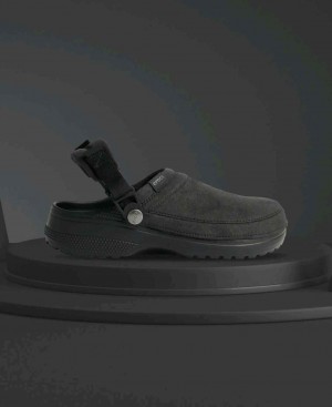 Crocss Classic Suede Crafted Clogs Black