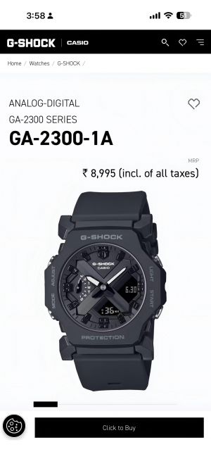G-Shock Casio GA2300 1A