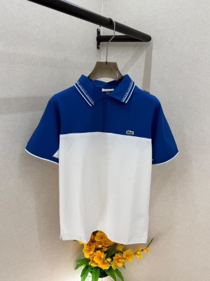 Lacost e Blue Zipper Premium Collar Neck Polo T-shirt F3658-BU