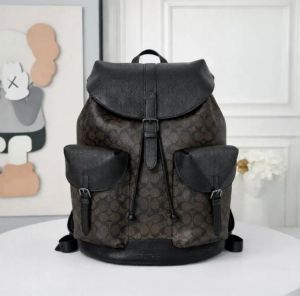 Coachh_Warner_Backpack_Signature_Coated_Canvas_Leather_With_Dust_Cover_909_Coffee_Black