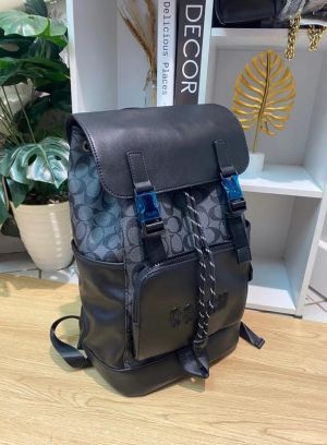 Coachh_Rivington_Backpack_Colorblock_Black_Black_Signature_Canvas_Unisex_Backpack_With_Dust_Cover_058-1_Black_Black