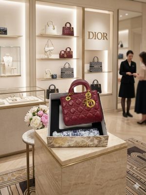 Christiann_D ior Luxury Medium Lady Bag & Oblique Umbrella Set Combo Set With Box premium Quality