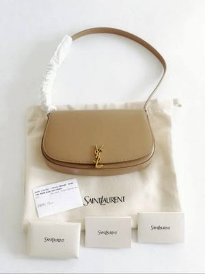Sa_int_Laurent_  mini shoulder bag featuring a prominent gold-toned Cassandre logo Bag with box premium quality