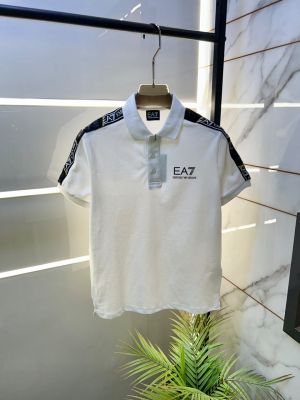 Emporio Arman_i White Polo Premium Collar Neck T-shirt F3937-WH