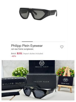 PHILIPP PLEIN SHINNY BLACK WITH GOLD TOUCH DESIGNER STORE ARTICLE 456