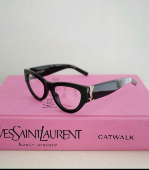 YSL GLOSSY BLACK WITH GOLD TOUCH EXCLUSIVE DESIGNER STORE MODEL 403