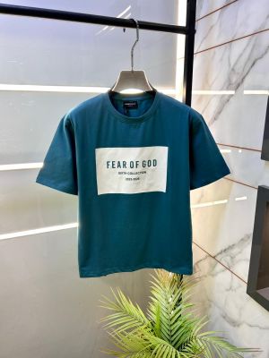 Essential Fear Of God Green Premium Round Neck T-shirt F3605-GR