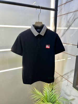 Arman_i Exchange Black Polo Premium Collar Neck T-shirt F3936-BL