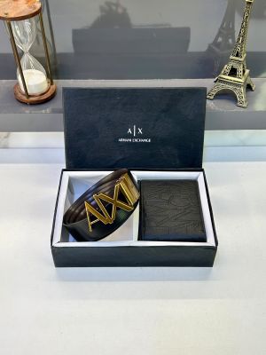 Arman_i Exchange Ten Black Wallet Belt Combo Fa 726 