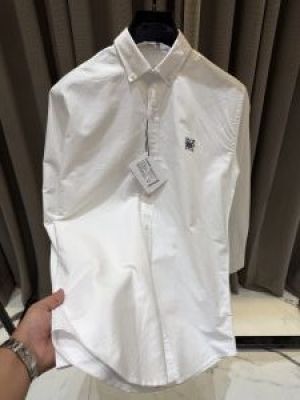 Loewe Chest Logo Full Sleeves Shirt White 