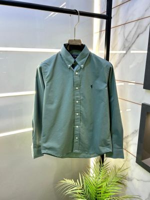 Ralp h Lauren Polo Green Oxford Lycra Premium Shirt F2895-GR
