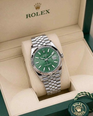 Role_x Date Just Silver Motif Green