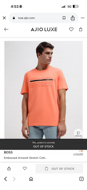 Boss_ imported Tshirt Orenge