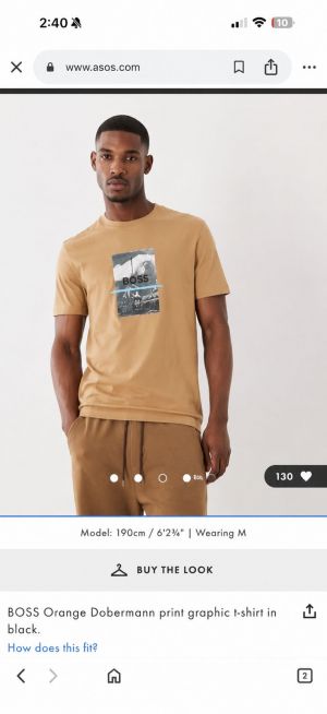 Boss Impoted round neck t-shirt beigh 