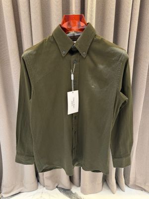 Calvin Klei_n Chest Logo Full Sleeves Shirt Green