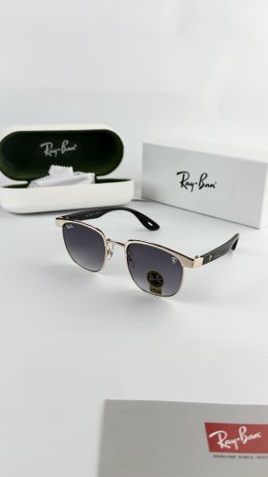 RAYBAN GOLD BLUE SHADED 03