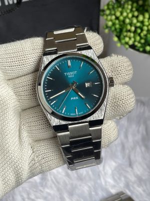 TISSO T PRX QUARTZ SILVER BLUE AT104