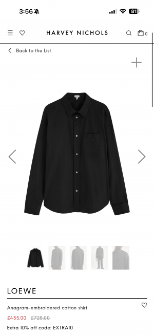 Loewe Side Pocket Embroidered Shirt 