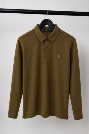 Ralp_h Lauren Full Sleeves Textured Polo 1055