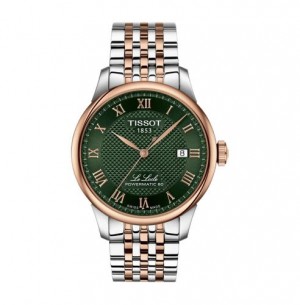 Tissot Le Locle Silver Rose Gold Green Authentic Store Quality