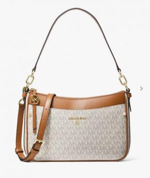 Michael_kor_s Jet Set charm pouchette Medium Crossbody Bag with box 367
