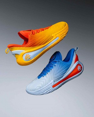 Underr Armour Curry 12 Blue Calm Blue Atlantis Dark Orange 1210