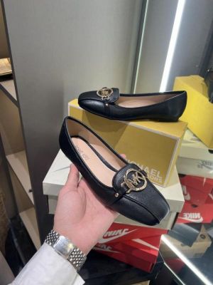 Michael1091 Kors MK Fulton Flat Shoes With OG Box & Dust Bag & Carry Bag (Black - 1091)