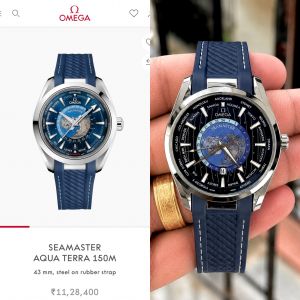 Omeg a Seamaster Aqua Terra World Map ( Swift Movement )
