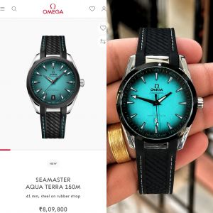 Omeg a Seamaster Aqua Terra World Map ( Swift Movement )