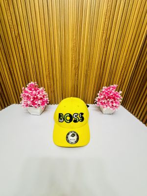 HUGO BOS_S YELLOW PREMIUM QUALITY CAP